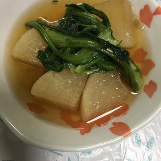 シンプル♪シンプル♪大根と菊菜のサッと煮物☆